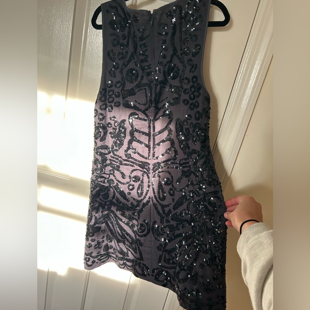 Black sparkly mini dress